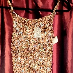 Sequins Bronze / Tan  Tank